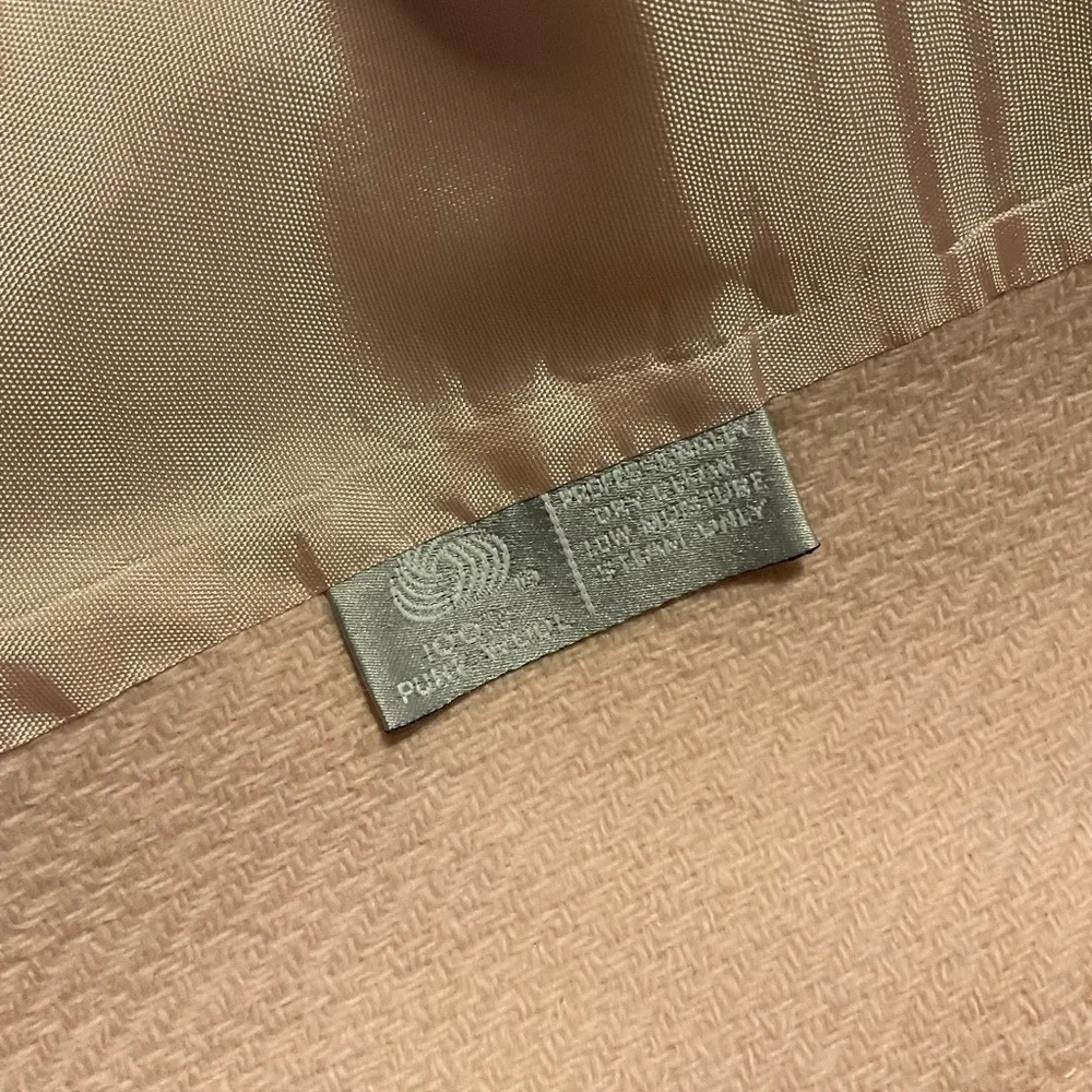 Evan Picone Pale Pink Collarless Wool Blend Blazer - Picture 10 of 11